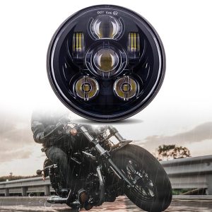 Harley Motosikletler için 5-3 / 4 inç 5.75 inç Yuvarlak LED Projeksiyon Far