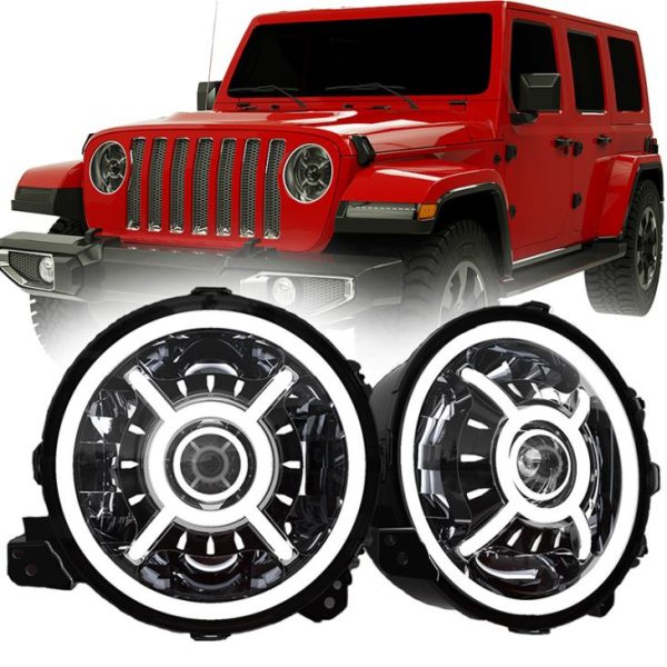 9 Inç Yuvarlak JL LED Far Doğrudan Jeep Wrangler JL Rubicon Sahala Için Uyuyor