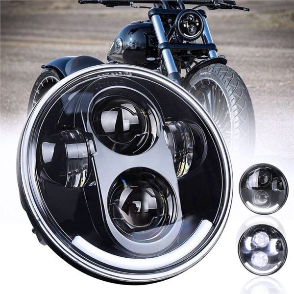 Yüksek Lümen Motosiklet Led Projektör Farlar 5.75 `` Led Far 12v Far için Harley Davidson