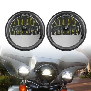 Harley Road Glide Motosiklet Sis Lambası için Morsun 4.5inch LED Sis Işığı