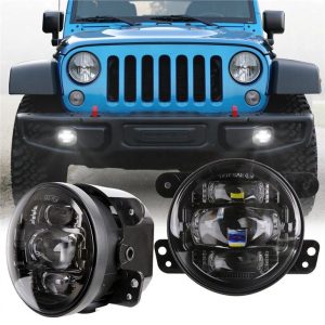 Morsun Sürüş Işıkları Ön Tampon Projektör Jeep Wrangler JK için LED Sis Lambası 2007-2017