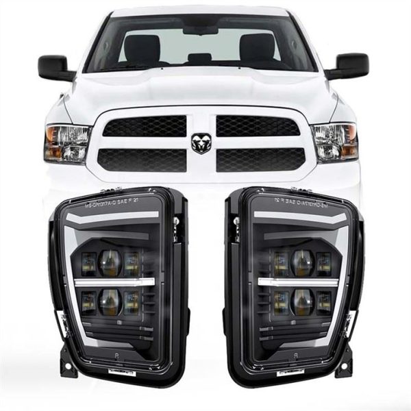 Dodge Ram 1500 Pickup 2013-2017 için Uyumlu DRL ile Morsun Yüksek Güç LED Sis Farı Değiştirme