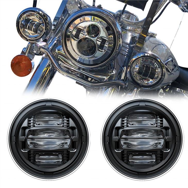 Morsun Motosiklet Oto Aydınlatma Sistemi Harley Electra Glide Ultra Classic için 4.5 İnç Led Sis Lambası Meclisi