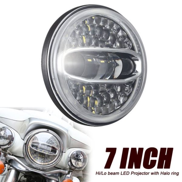 Yeni 7 Inç Harley Davidson Için Led Projektör Far 108 W Led Motosiklet Far